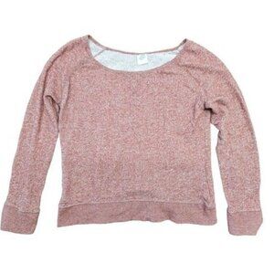Independent Trading Co Scoop Neck Port Rose Sweater Women's Sweatshirt size L